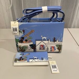 RADLEY LONDON Blue Illustrated Shoulder Bag and Wallet
